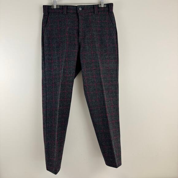 Vintage Codet Malone Men's Wool Pants Model 210 Buttons for Suspenders Sz 36x29